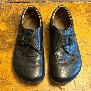 Black Monk Strap Birkenstocks 39